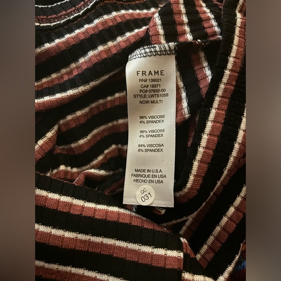 NWT - Frame - Long Sleeve Stripped Shirt (M) - Picture 8 of 8